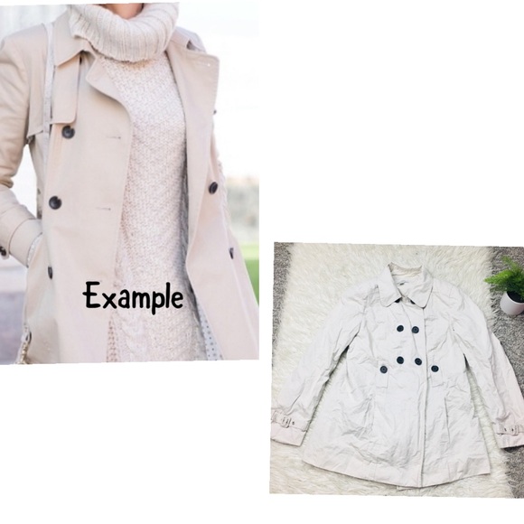 LOFT Jackets & Blazers - LOFT ANN TALYLOR TRENCH COAT KAKHI SIZE 10